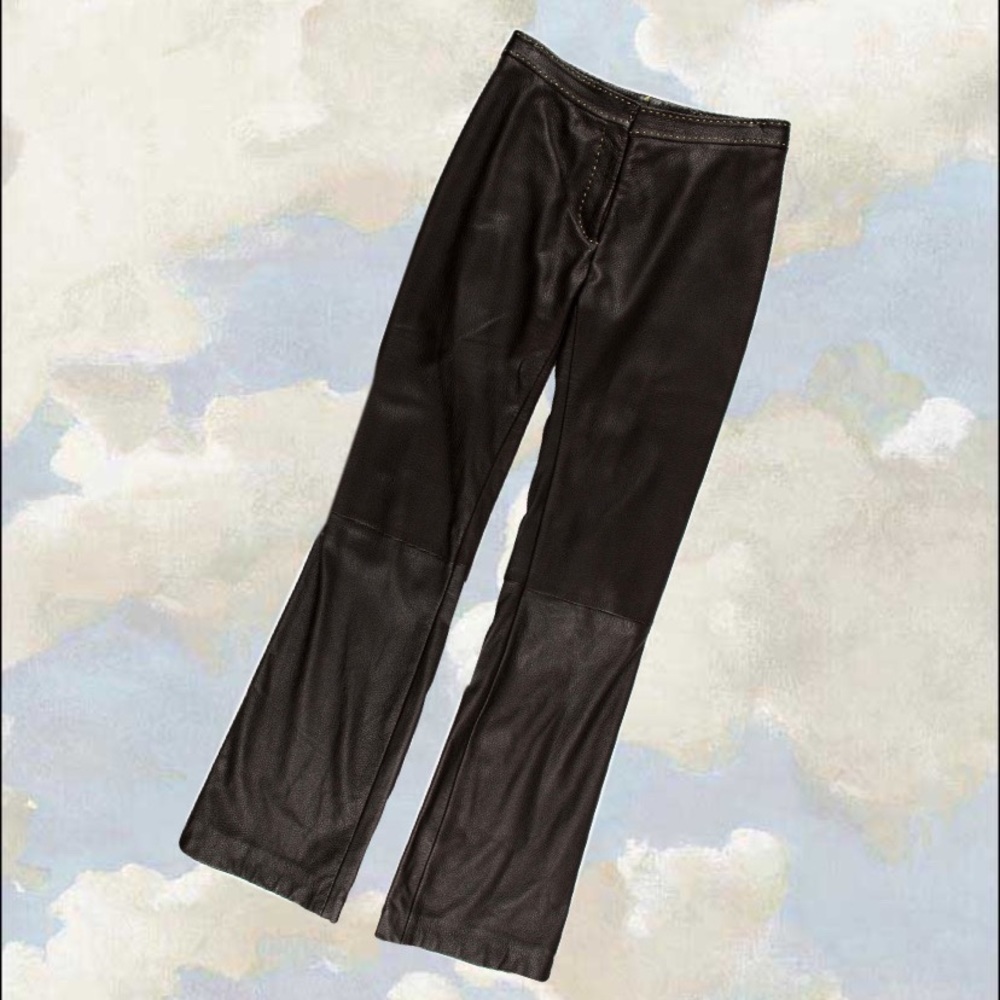 Vintage Versace leather pants
